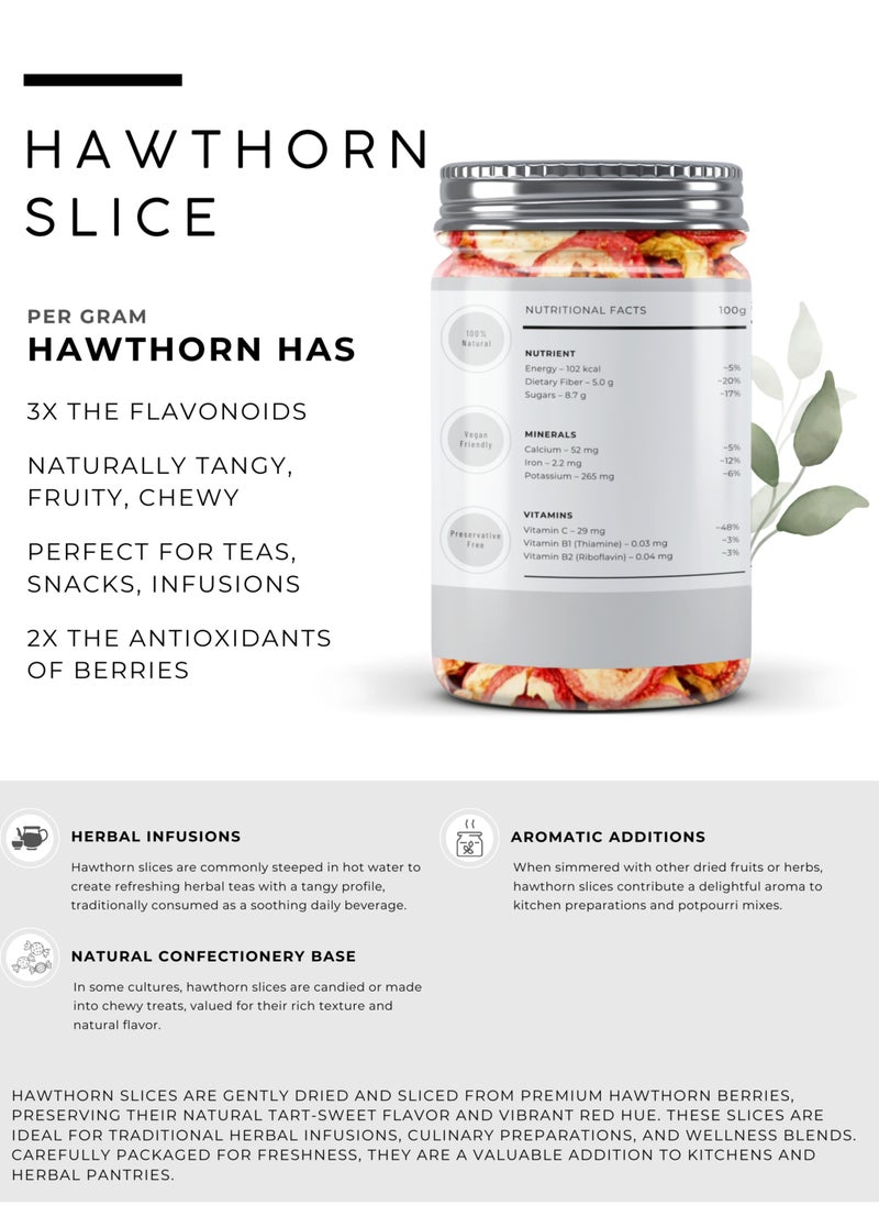 Awafi Mill Hawthorn Slice | Naturally Dried Slices | Tart & Fruity Flavor for Culinary and Traditional Use  - Image 2