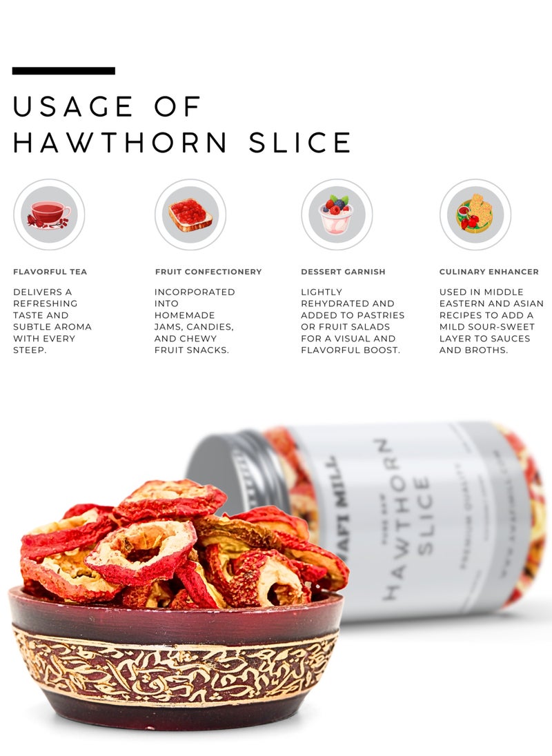Awafi Mill Hawthorn Slice | Naturally Dried Slices | Tart & Fruity Flavor for Culinary and Traditional Use  - Image 3