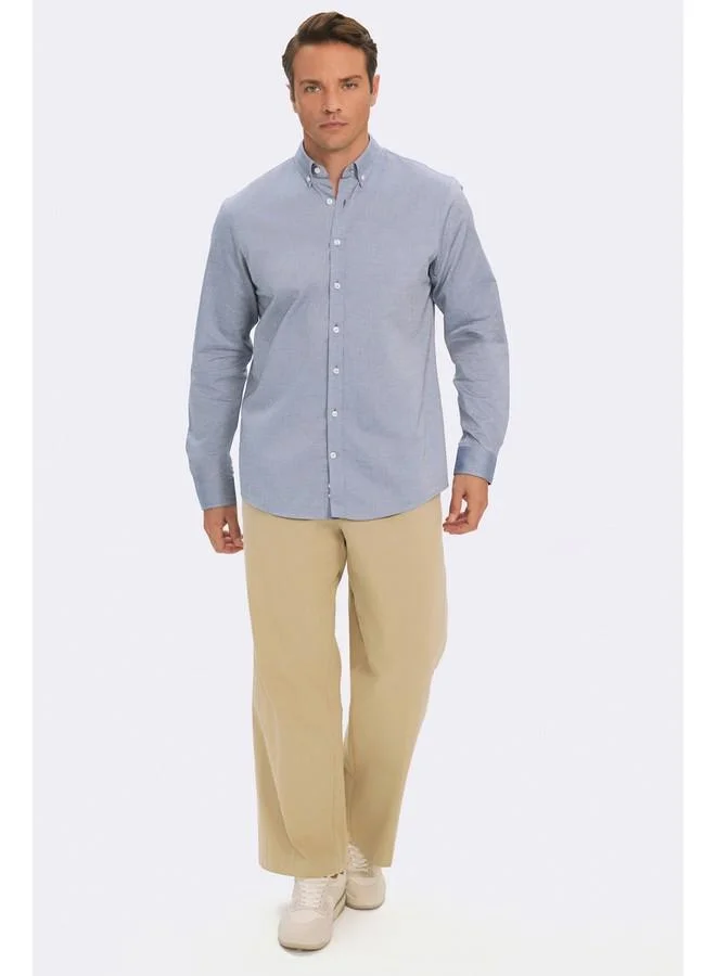 JUNE June Exclusive Men Regular Fit Shirt Blue
