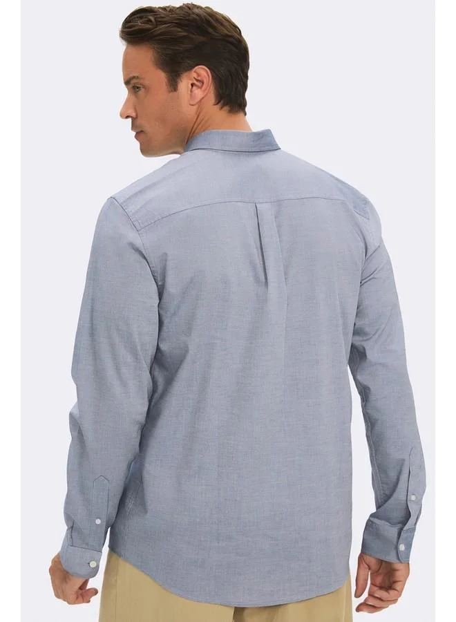 JUNE June Exclusive Men Regular Fit Shirt Blue