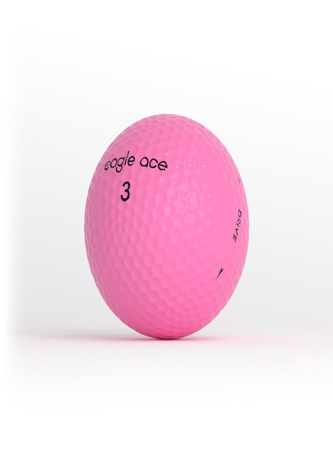 Eagle Ace™ Hybrid Golf Balls-2 Layers-Maximum Distance,Optimal Spin Control (2024 Version,Pink,15-Pack) - Image 5
