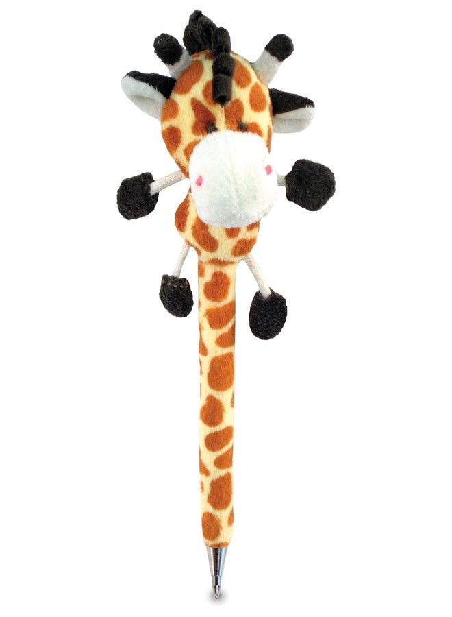 Puzzled DolliBu Brown Giraffe Plush Pen - Cute & Soft Wild Life Stuffed Animal Ballpoint Novelty Pen Toy, Writing Pen Instrument for Cool Stationery School & Office - Image 1
