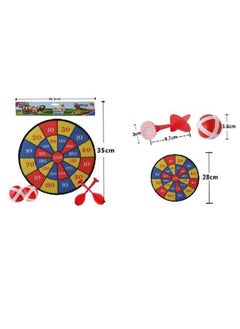 Generic The dart and ball throwing game for children consists of a large circular sticky target board  - Image 2