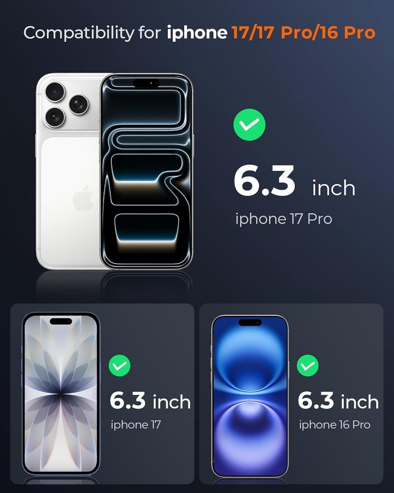 ال كي واقي شاشة LK لهاتف iPhone 17 Pro من الزجاج المقسى 9H+ - Image 2