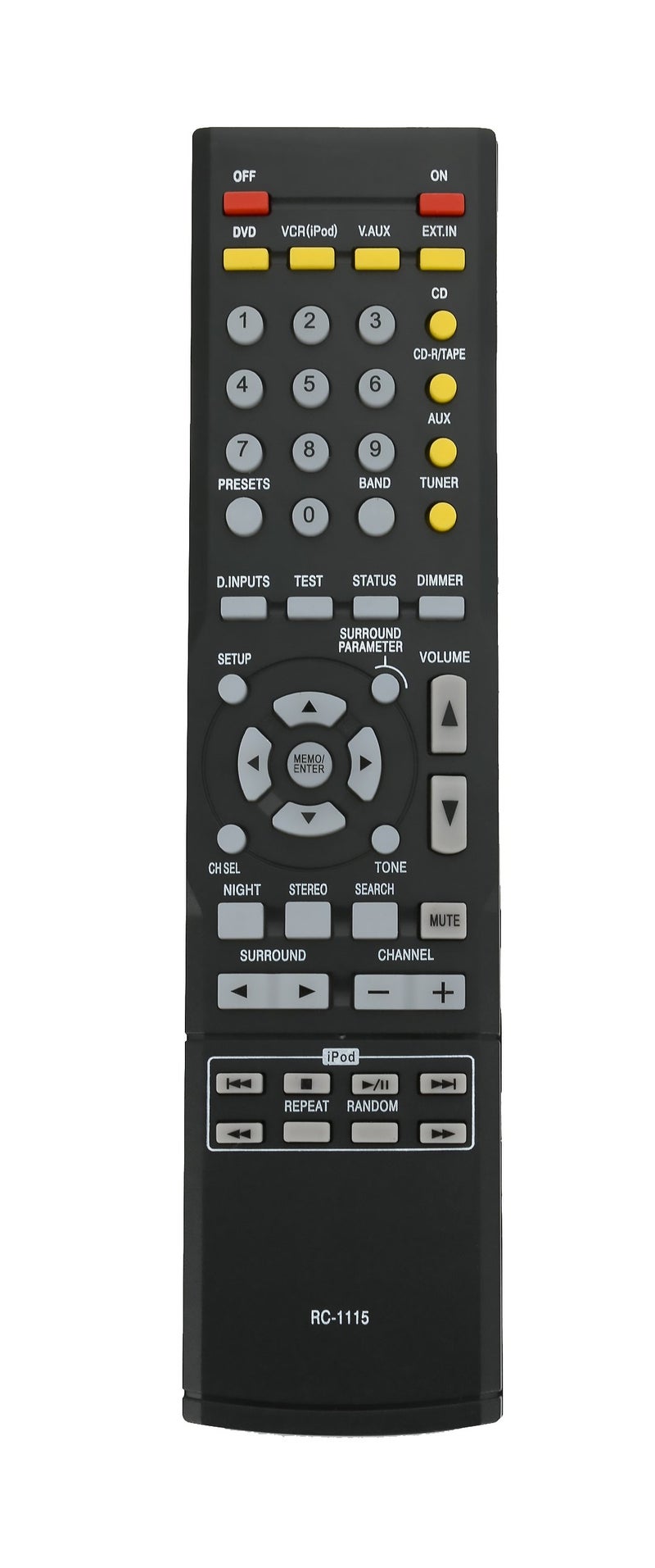 PERFASCIN RC-1115 Replacement Remote Control fit for Denon AV Receiver AVR-1610 AVR-1705 AVR-1804 AVR-2105 - Image 1