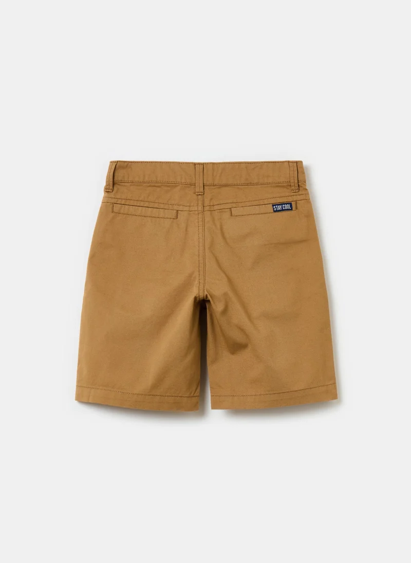 او في اس Chino Bermuda Shorts In Cotton