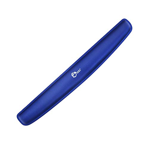 SIIG Keyboard Wrist Rest Pad - Gel Filled Cushion Support for Easy Typing and Pain Relief, Non-Skid for Home/Office/Computer/Laptop - Blue - Image 1