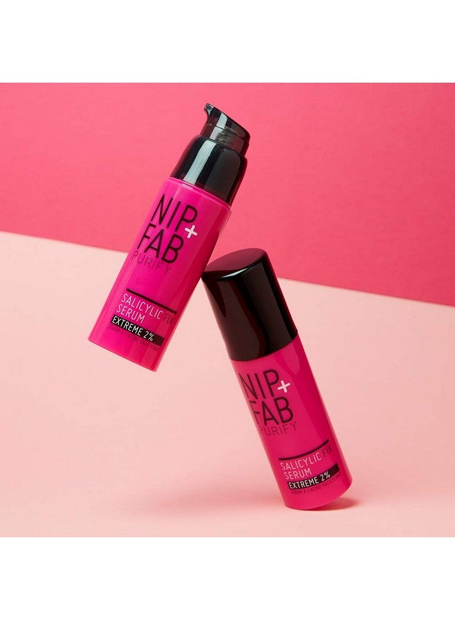 NIP+FAB Nip + Fab Salicylic Acid Fix Serum Extreme 2% for Face with Aloe Vera and Purple Ginseng Extract, BHA Serum for Hydrating Skin Refine Pores Oil Control, 1.7 Fl Oz - Image 2