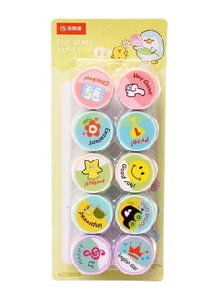 Generic Children's stamps in various and diverse shapes, number (10 pieces), presented as a gift to children, with multiple models, shapes and colors  - Image 3