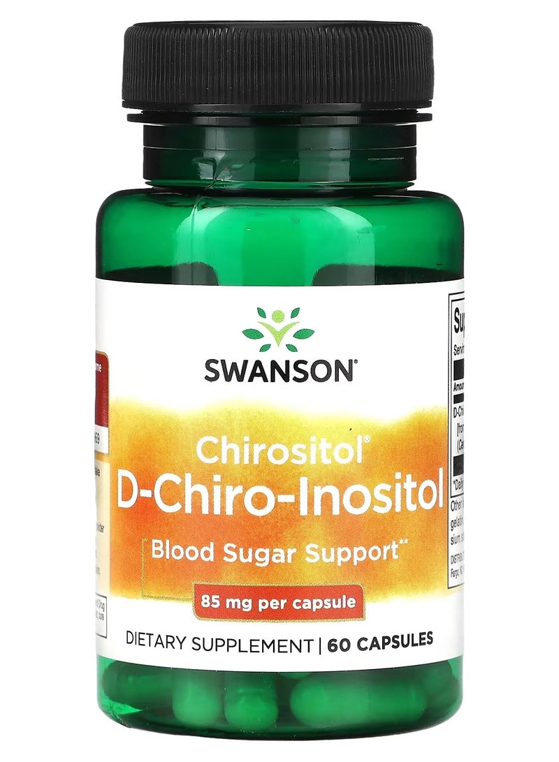 Swanson, Chirositol D-Chiro-Inositol, 85 mg, 60 Capsules