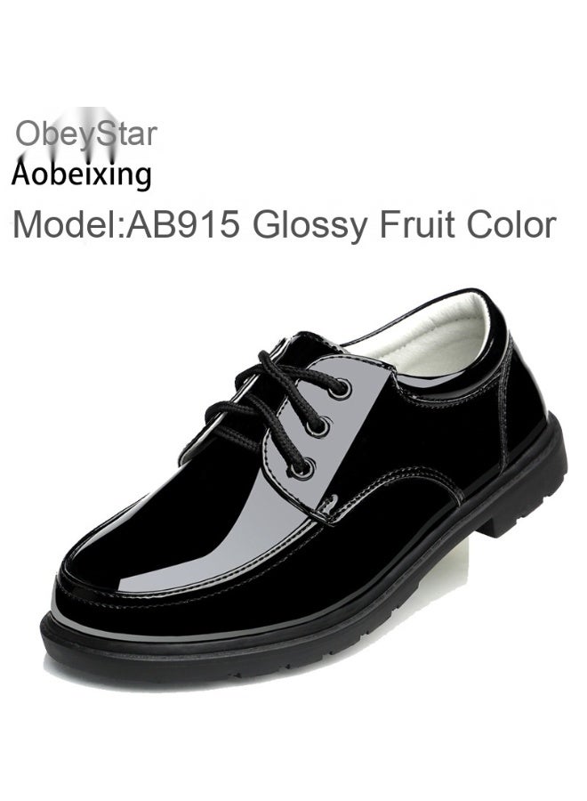 Children's Black Leather Shoes - British Style Student Flower Girl New Collection for Spring and Autumn 2025