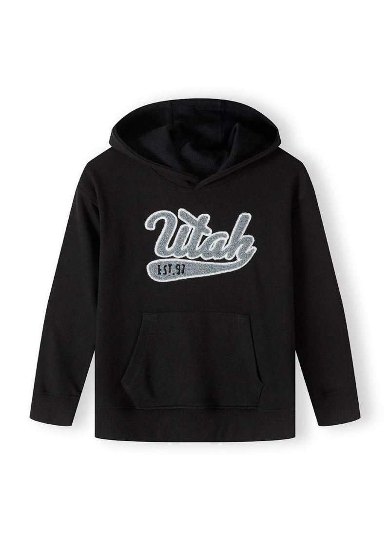 MINOTI Kids Boys Casual Hoodie with Front Print  - Image 2