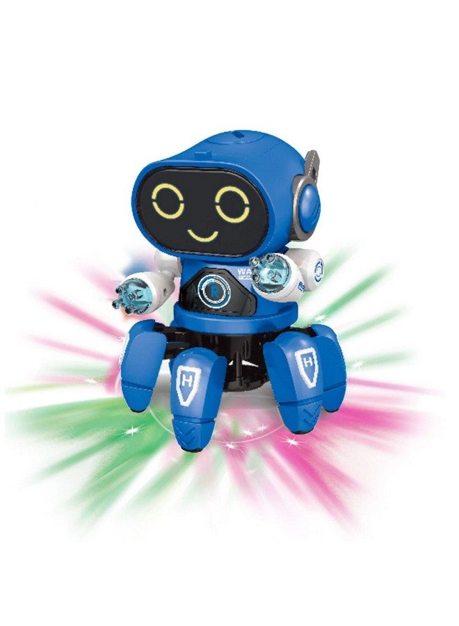 في جراسب روبوت VGRASSP Bot رائد في مجال الأضواء الملونة والموسيقى والحركة في جميع الاتجاهات، ألعاب روبوت راقصة للأولاد والبنات (أزرق) - Image 2