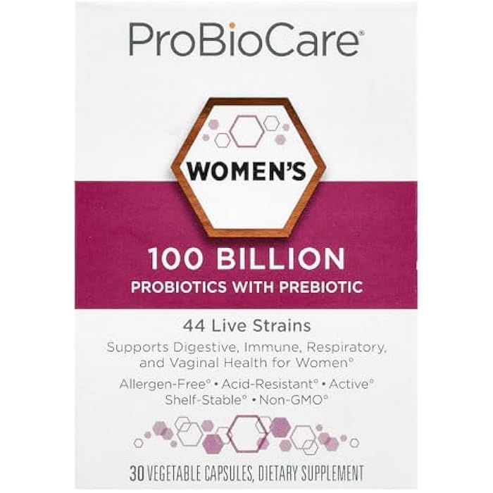 ProBioCareProbiotic for Women 100 Billion CFUs, Supports Digestive, Immune & Gut Health Promotes Healthy Microbiome Balance & Nutrient Absorption (30 Vegetable Capsules) - Image 1