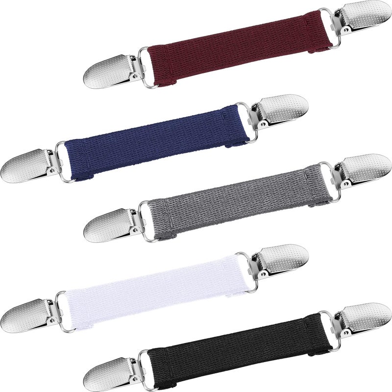 5-piece retro style clothing adjustment clip set (including scarf clip, collar clip, shawl clip)  color - Image 1