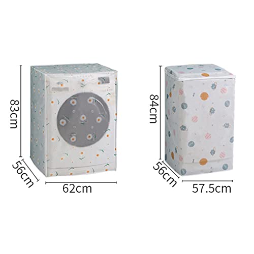Potency Peva Washing Machine Cover,Washer Dryer Cover Waterproof Anti-Splash,Front Load Washer Protection For Home Laundry, Zipper Waterproof Dustproof Uv Resistant (Front Load - 62*56*83Cm) - Image 5