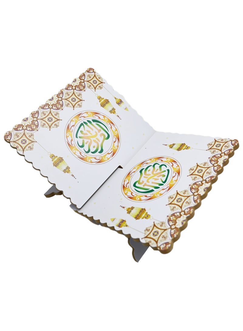 Handcrafted Wooden Quran Stand - Premium Rihal for Elegant Quran Display - Exquisite Holder for Holy Al-Quran - Traditional Islamic Book Stand, Crafted for Displaying and Showcasing the Quran