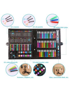 ZCM-HAPPY 150-Piece Children Drawing Set for Kids with Oil Pastels, Crayons, Colored Pencils, Markers  - Image 4