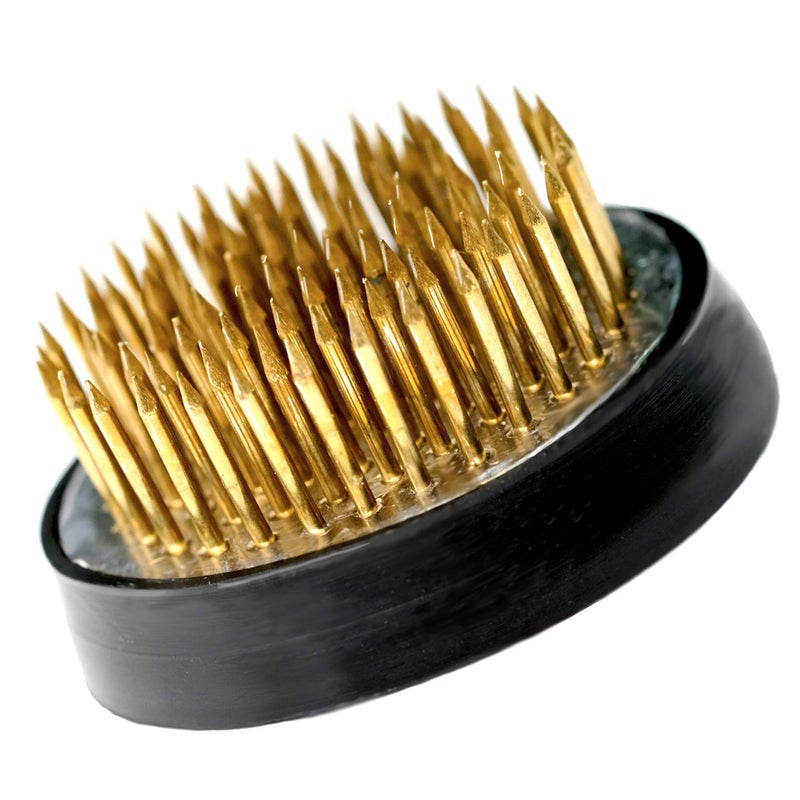 BEADNOVA Flower Frog Ikebana Kenzan with Rubber Gasket Floral Frog for Arrangements Ikebana Vase 16 Inch40mm 1pcs