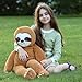 Tezituor 32lbs Giant Sloth Stuffed Animal 395inches Long Legged Stuffed Sloth Plushies for Hugs Hugging Soft Sloths Plush Body Pillow Birthday Christmas Toy Gift for Boys Girls - Image 4