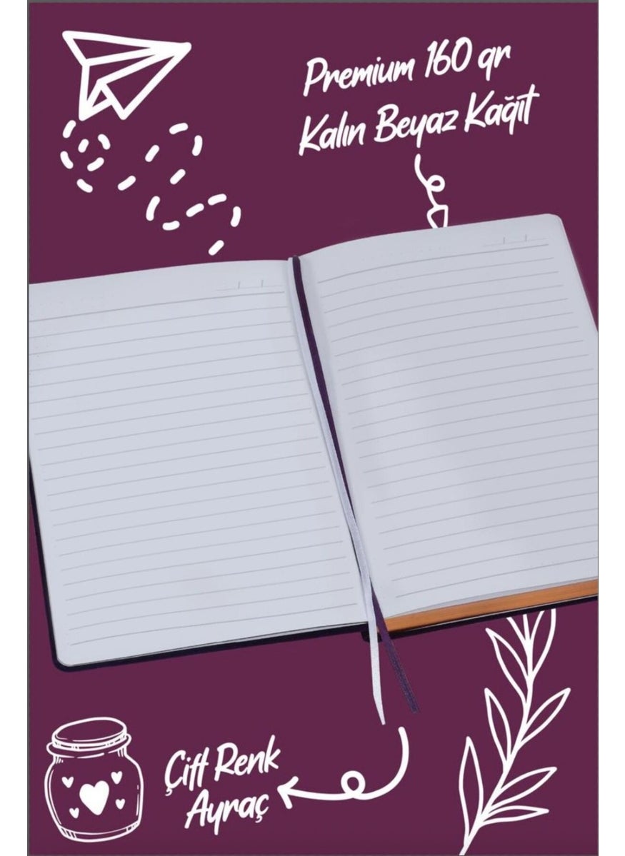 Bujo Suede Notebook 96 Pages A5 160 Gr. Lined