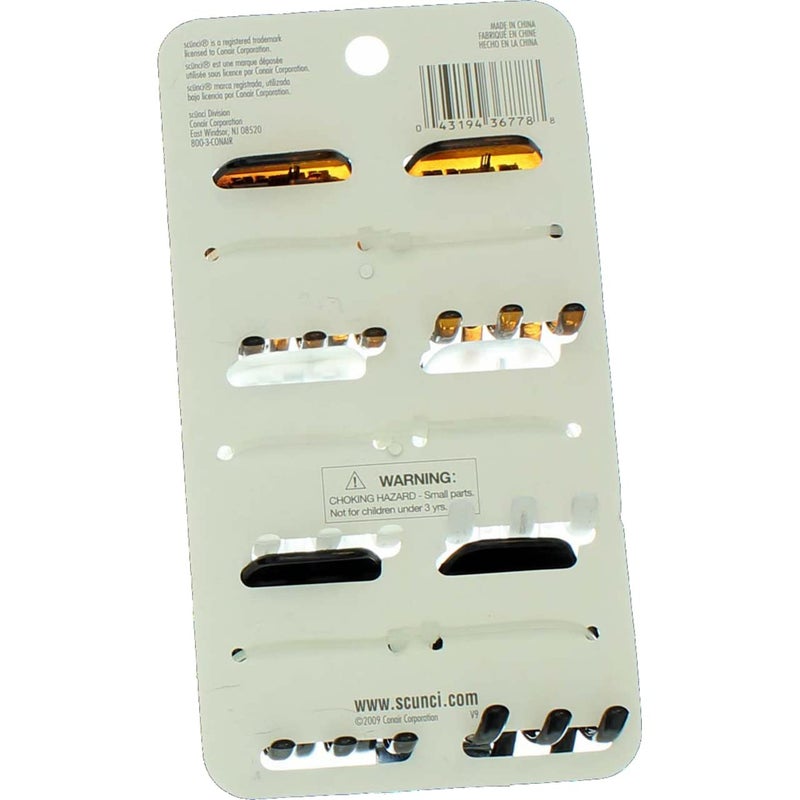 Scunci No-Slip Grip Mini Octopus Jaw Clips 6 Count (Pack of 2) - Image 5