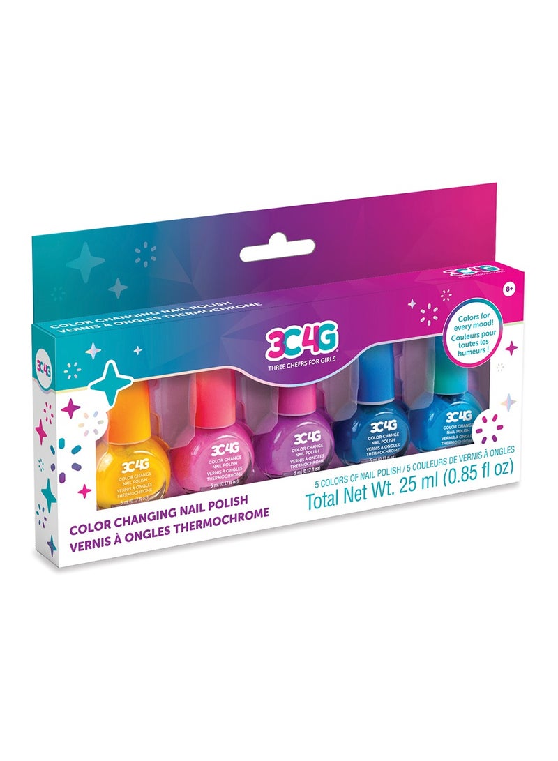 3 سي 4 جي 3 سي فور جي  طلاء أظافر متغير اللون مجموعة 5 قطع - Image 2