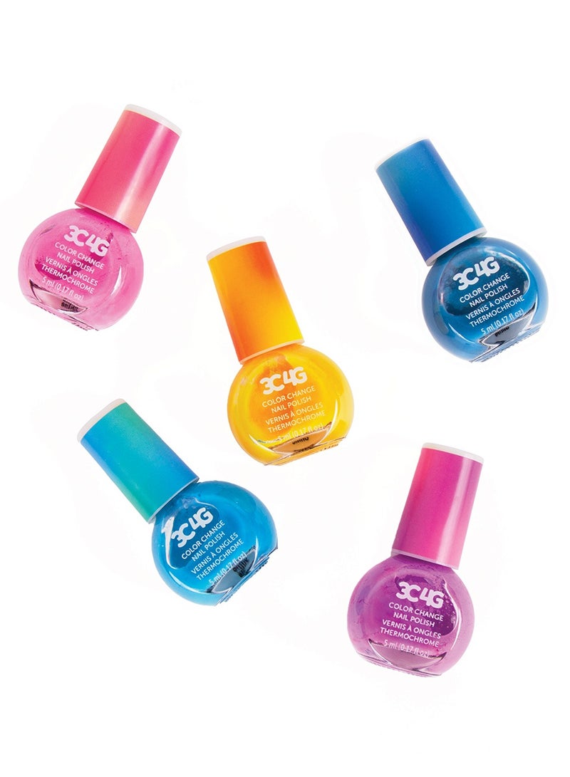 3 سي 4 جي 3 سي فور جي  طلاء أظافر متغير اللون مجموعة 5 قطع - Image 5