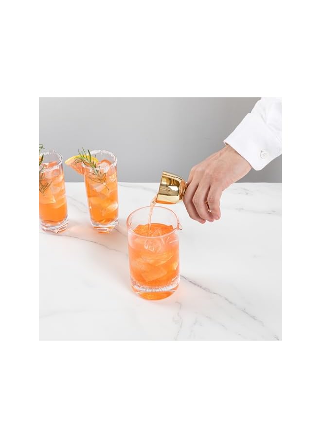 S-TOP Bar Lux 1 / 2 Ounce Bar Jigger, 1 Durable Bell Jigger - For Exact Proportions, Bar Tool For Measuring Liquors, Juices, or Syrups, Gold-Plated Stainless Steel Double Cocktail Jigger, - Image 3