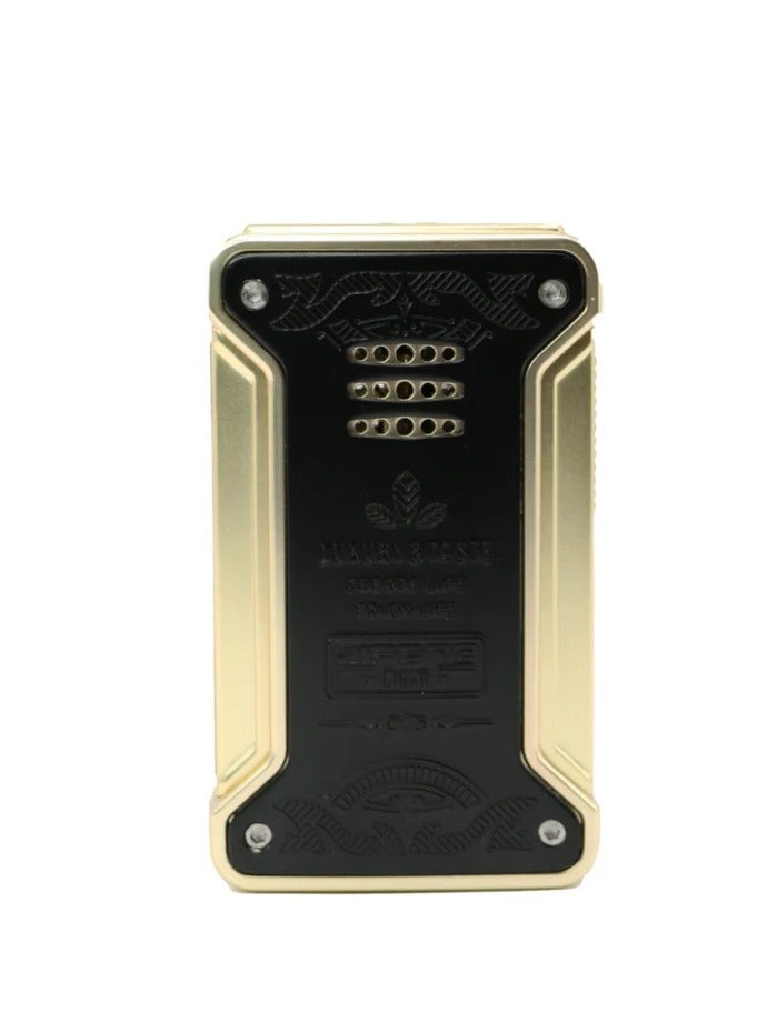 JiFENG Butane Lighter Gas Refillable Windproof Lighter Black - Image 1