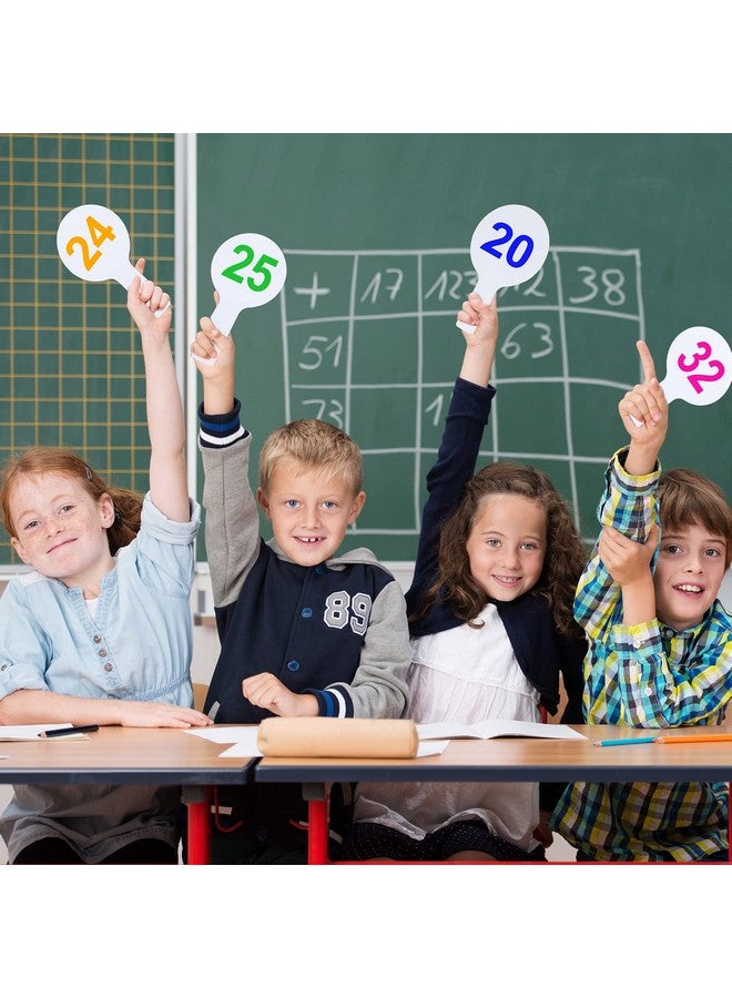 Sherr 36 Sets 5X9 Inch Answer Dry Erase Paddles And 36 Black Marker Set Handheld Small Dry Erase Board Double Sided Auction Paddles Handheld Whiteboard For Classroom Voting Answering Auction Bidding - Image 5