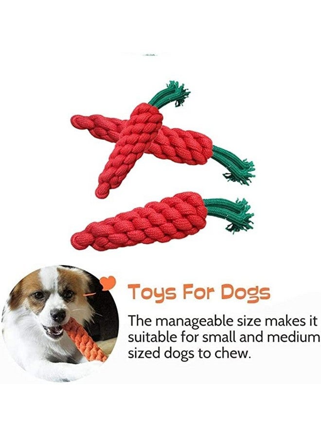 100% Natural & Safe Cotton Combo Pet Toy - Durable Teeth Cleaning Chewing Biting Knotted Dog Toys - (Combo Of 3) - Image 3