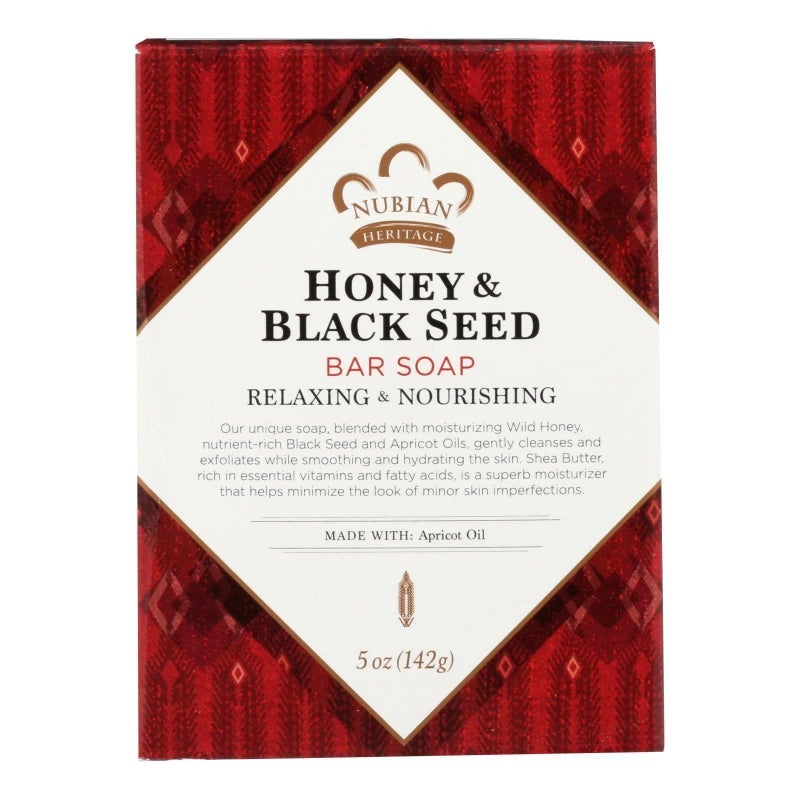 Nubian Heritage Nubian Heritage Soap Bar Honey and Black Seed 5 Ounce