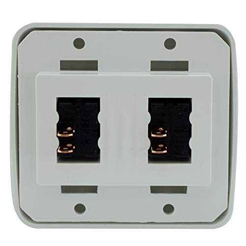 American Technology Components Double SPST On-Off Switch with Bezel, 12-Volt, for RV, Trailer, Camper (White) - Image 5