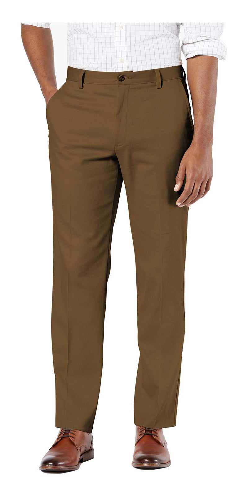 Dockers Men's Classic Fit Easy Khaki Pants (Regular and Big & Tall), Tobacco, 40W x 30L - Image 1