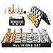 BETTERLINE Magnetic Chess Game  Digital Clock Timer Set  Professional and Portable 14 x 14 Travel Chess Board Games - Image 2