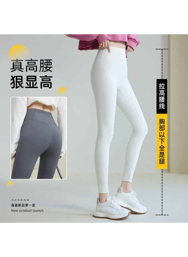 Modal 2025 New Fishbone Cloud-Feel Shark Leggings For Women, High-Waisted Tummy Control Lifting Yoga Fitness Base Layer Tight Pants - Image 2