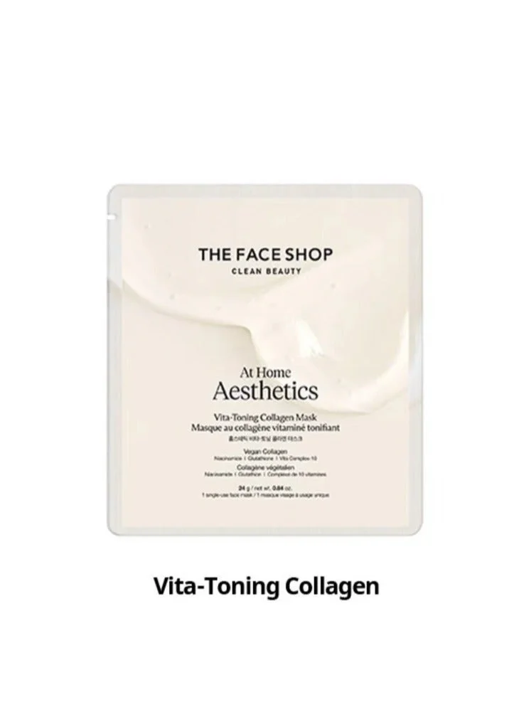 THE FACE SHOP At Home Aesthetics Face Mask || With Plant Collagen to Hydrate and Tighten Skin