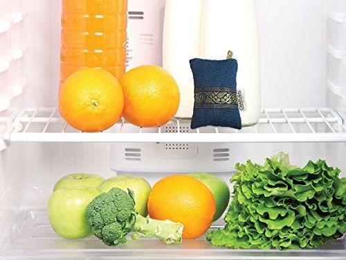 Dr. CHARCOAL Dr CHARCOAL Fridge Deodorizer, Keeps Your Refrigerator and Freezer Fresh, Dry and Odor Free For 1 Year. 75gm, Long Lasting Charcoal Bag| More Powerful than Baking Soda to remove Bad Smell, Pack of 3 - Image 2
