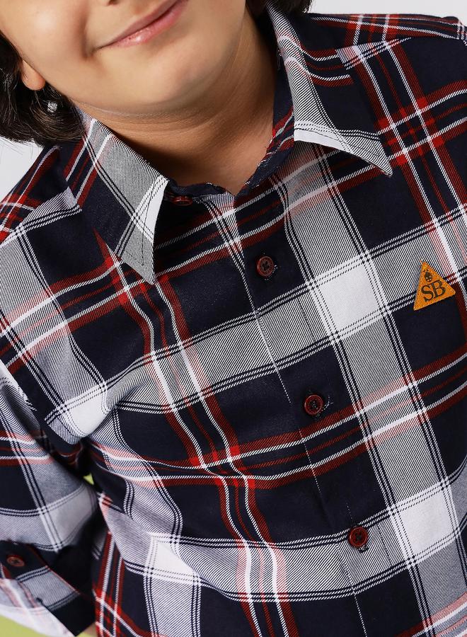 ستايلو بج قميص بأكمام ملفوفة كاروهات من ستايلي - Image 5