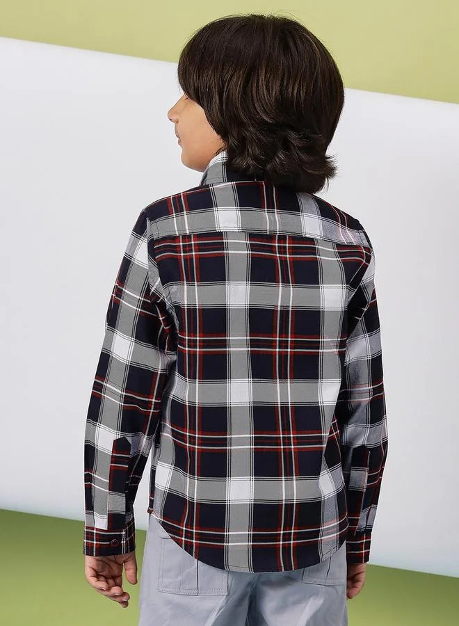 Stylo Bug Stylo Bug Checked Roll-Up Sleeve Shirt
