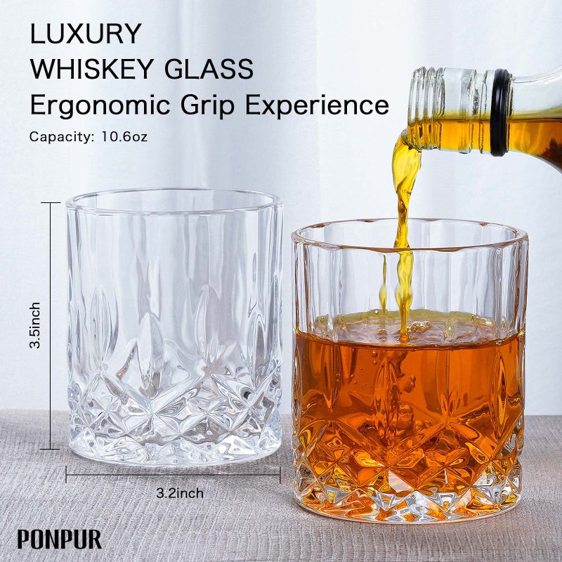 Ponpur 1965 60Th Birthday Gifts For Men Dad  1965 Laser Whiskey Decanter Set With Gift Box  Anniversary Bday Gift Ideas For Him Husband  60 Years Decorations  Whiskey Glasses & Whisky Stones Inc. - Image 4