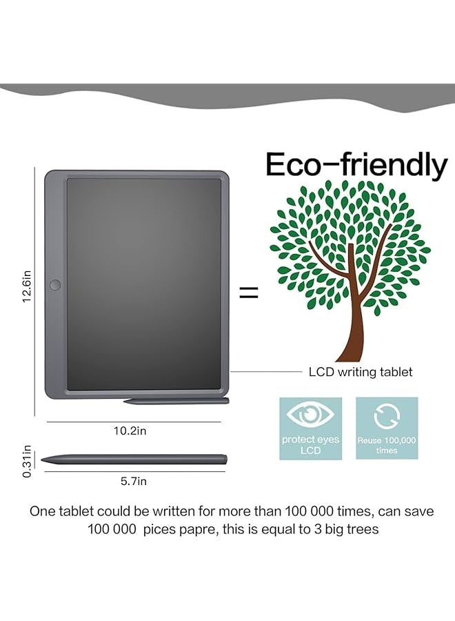 PROMASS LCD Writing Tablet 15 Inch Business Writing Pad, Drawing Pad for Kids and Adults, Portable Ultra-Thin Drawing Tablet, Electronic Digital Doodle Board, for School, Home, Office (Grey)  - Image 4