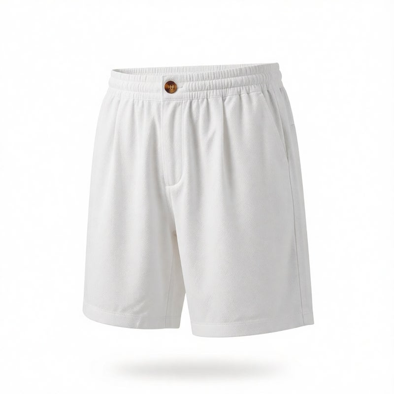 Men's Cotton Linen Beach Pants with Elastic Waist Drawstring Side Slit Hem - Image 3