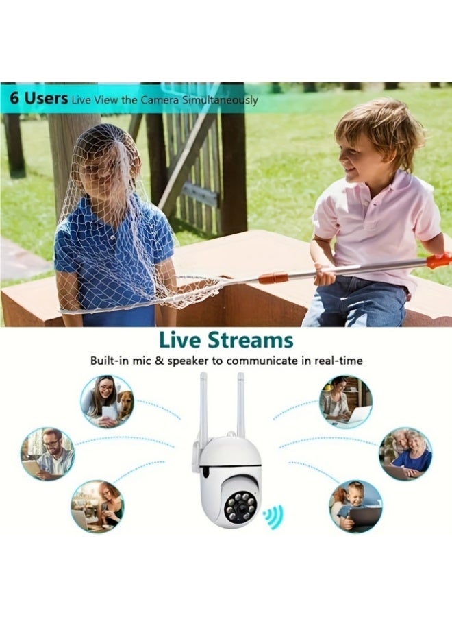 العلامة التجارية: جيسودا كاميرا ذكية بدقة عالية 2.4GHz مع رؤية ليلية ملونة، صوت ثنائي الاتجاه، وتحكم بالدوران عبر الواي فاي - Image 3