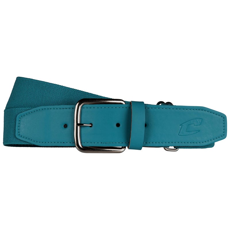 Champro Elastic Baseball Belt with 15Inch Synthetic Tab Teal 2852Inch - Image 2