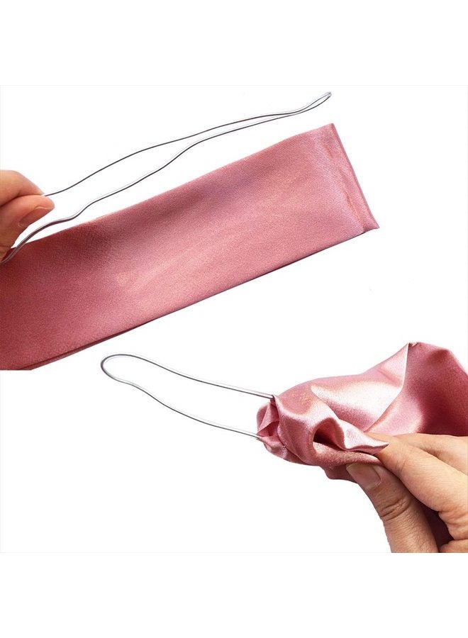 HYFEEL Wire Headbands for Women Bow Hair Scarf Cute Twist Hairbands Adjustable Head Wraps Fashion Beach Hair Accessories for Girls Lady Multi-use Turban (Pink) - Image 4