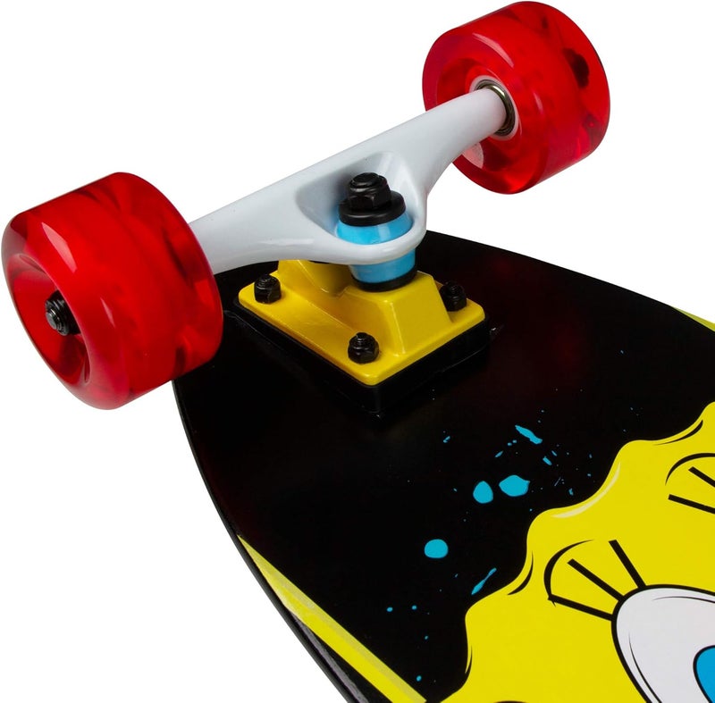 KRYPTONICS Spongebob 36" Longboard Skateboard – Durable Maple Deck, Smooth PU Wheels, Great for Kids, Teens & Beginners. - Image 1