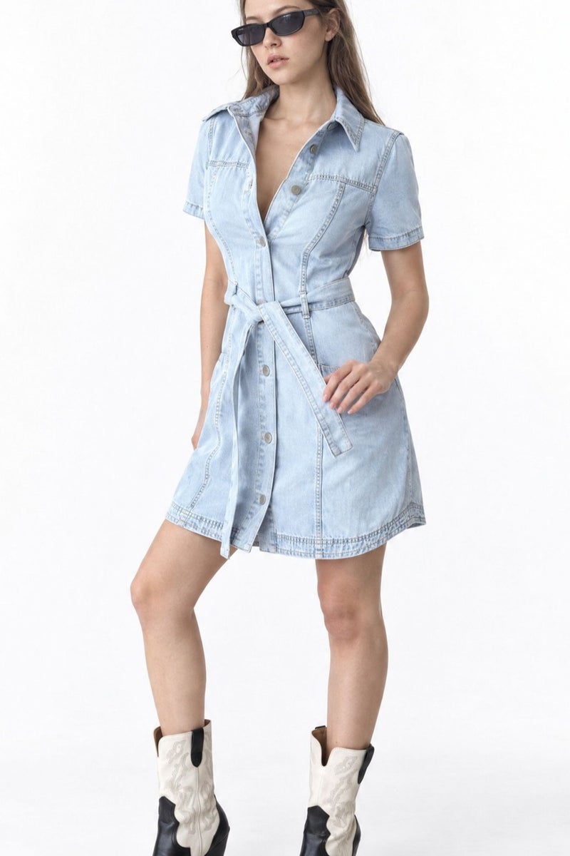 SQUALO Denim Dress - Image 1