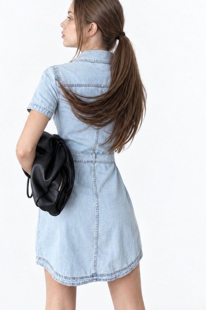 SQUALO Denim Dress - Image 3